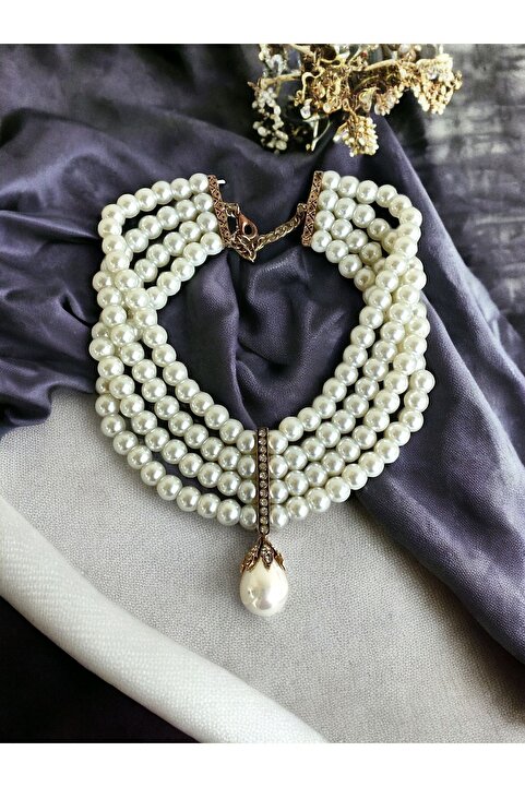 FAYRA ACCESSORIES İnci Mayorka Choker Kolye