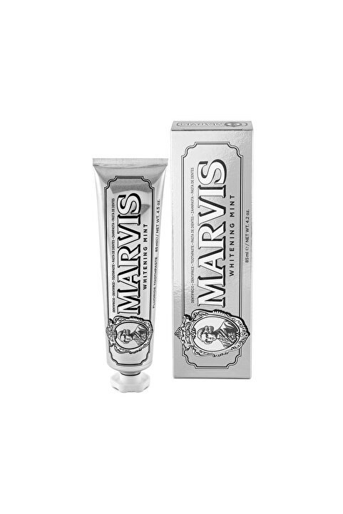 Marvis Whitening Mint Diş Macunu 85 ml – Doğal Beyazlık ve Uzun Süre Ferahlık