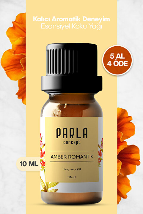 Parla Concept Çamaşır Yün Kurutma Topu Kokusu - Amber Romantik - 10 ml - 1 Adet - Esansiyel Uçucu Yağ