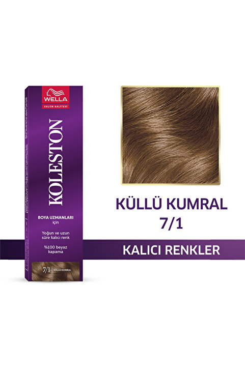 Wella Koleston Single Tüp Saç Boyası 7/1 Küllü Kumral
