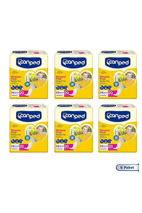 Canped MESANE PEDİ 20 Lİ ORTA (M) 6 ADET