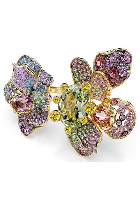 POSEİDONS JEWELLERY SWA Çok Renkli Çiçek Taşlı Idyllia Yüzük