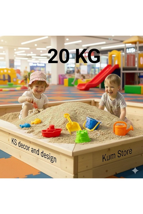 ks decor and design Çocuk Oyun Kumu Yıkanmış Fırınlanmış 20 KG