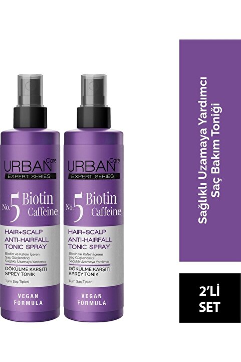 Urban Care Biotin Ve Kafein Içeren Saç Kökü Güçlendirici Hızlı Uzamaya Yardımcı Tonik 200 Ml X 2