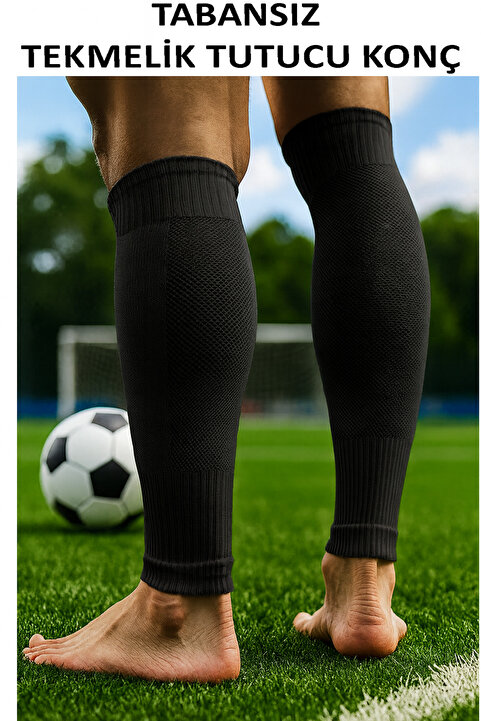 GAZELMANYA Tabansız Futbol Çorabı Tozluk Futbolcu Tozluğu Tabansız Tekmelik Tutucu Futbol Çorabı Sporcu Tozluğu