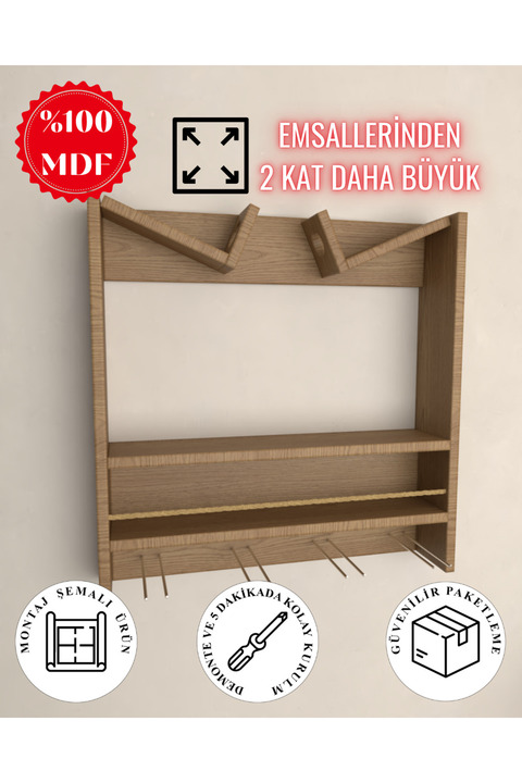 Lemvora Home Design Raf Şaraplık | İçki ve Bar Standı | MDF