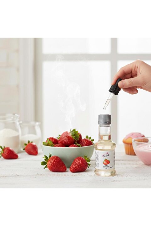 Dr. Gusto Çilek Aroması 40 g – Pasta, Kek, Kurabiye ve Tatlılar İçin Yoğun Çilek Esansı