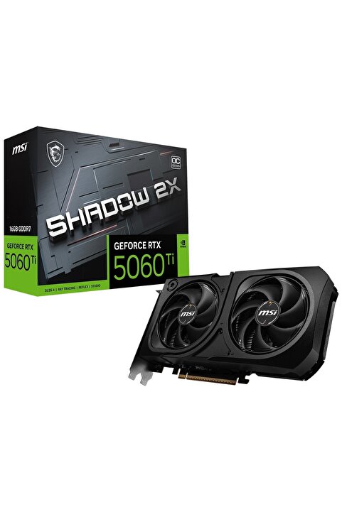 MSI Shadow 2X Plus GeForce RTX 5060 Ti OC 16GB GDDR7 128Bit HDMI/DP Ekran Kartı