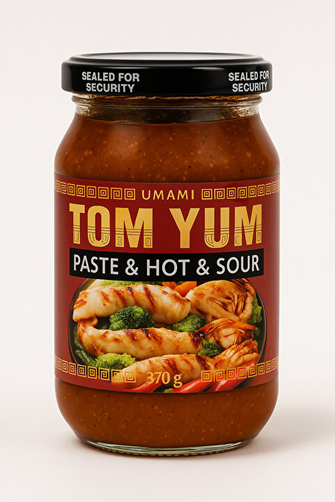 umami Tom Yum Paste & Hot & Sour 370 g | Tayland Ekşi & Acı Çorba Ezmesi