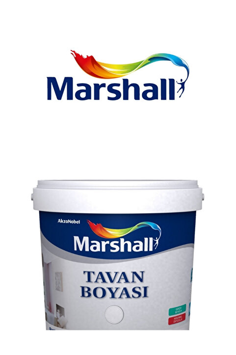 Marshall Beyaz Su Bazlı Tavan Boyası 17,5kg/10kg/3,5kg