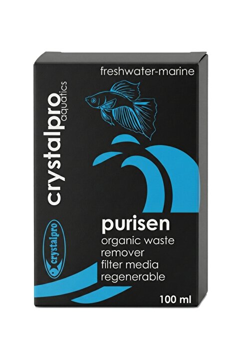 Crystalpro Purisen 100ml - Organik Atık Temizleyici Akvaryum Filtre Resini - Yenilenebilir