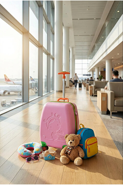 Wexta Wx-410 Pembe Kız Çocuk Valiz