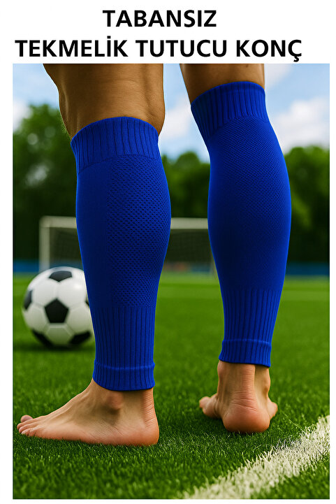 GAZELMANYA Tabansız Futbol Çorabı Tozluk Futbolcu Tozluğu Tabansız Tekmelik Tutucu Futbol Çorabı Sporcu Tozluğu