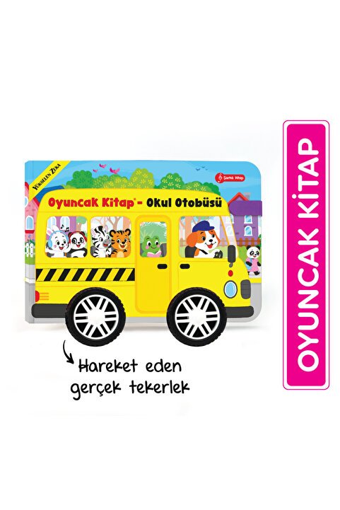 yükselen zeka Oyuncak Kitap - Okul Otobüsü (Gerçek Tekerlekli)