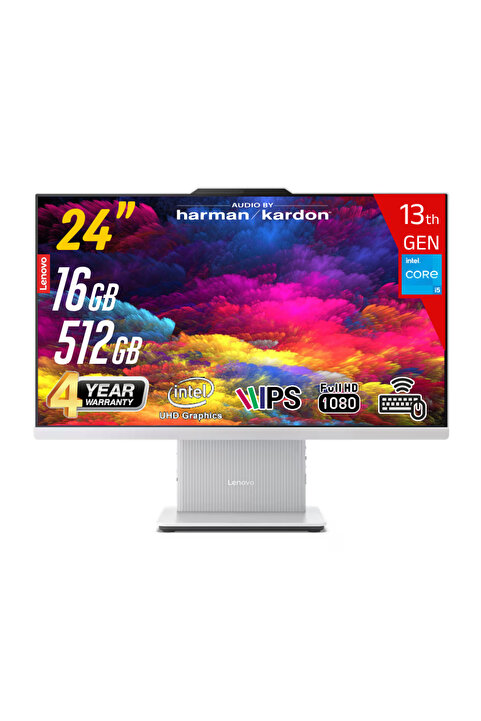 LENOVO IdeaCentre F0HN0054TR 24IRH9 i5-13420H 16GB 512SSD 23.8 FHD FreeDOS All In One Bilgisayar