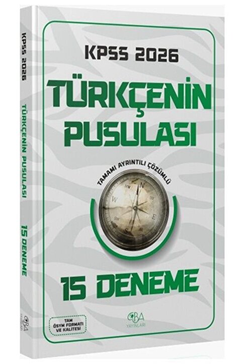 Genel Markalar CBA Yayınları 2026 KPSS Türkçenin Pusulası 15 Deneme Çözümlü CBA Yayınları