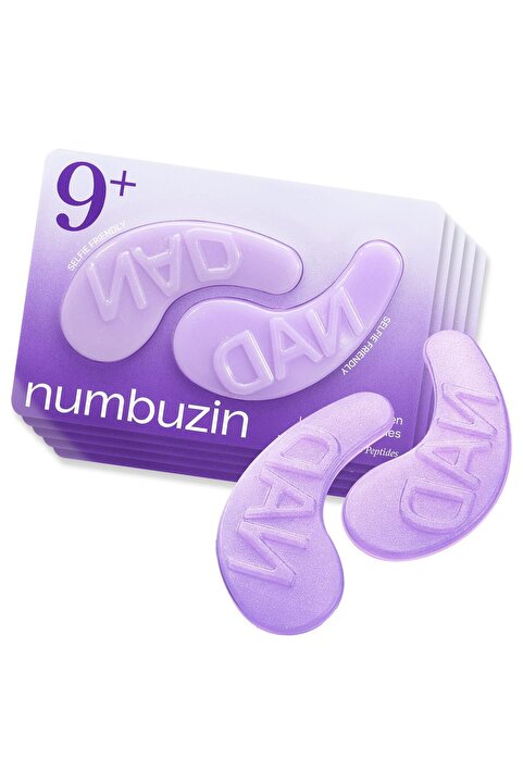 Genel Markalar No.9 NAD+ Collagen Gel Eye Patches- Peptid, Kafein ve Niasinamidli Göz Altı Jel Pedleri 5 Çift