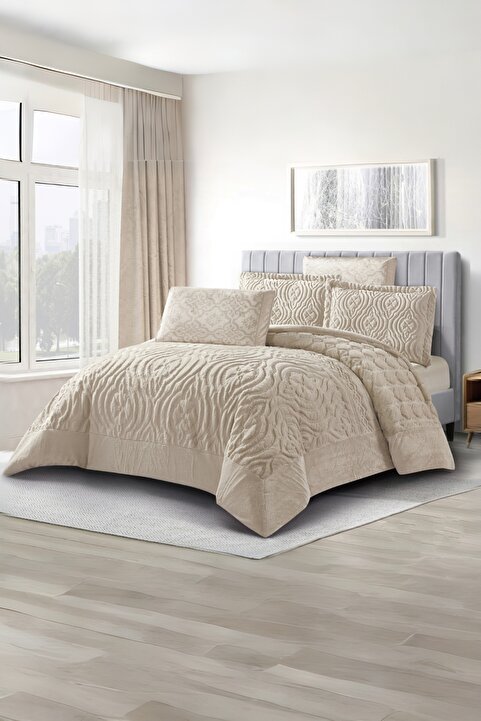 Roya home Embossa Luxe 5 Parça Uyku seti (220x240)