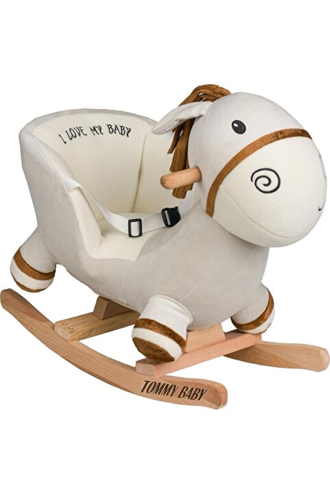 Tommybaby Egitici Peluş Sallanan At Ahsap Sallanan At