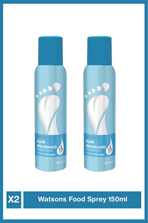 Watsons Lavanta Kokulu Ayak Deodorantı 150 Ml * 2