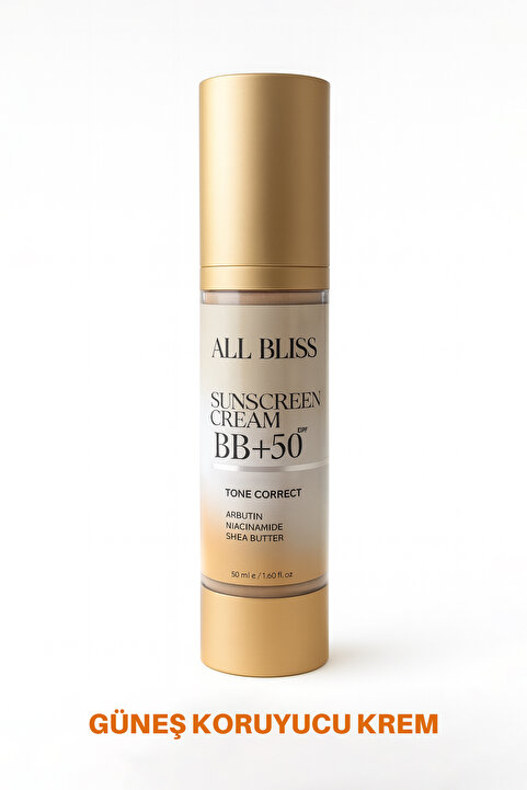 ALL BLİSS All Bliss BB Güneş Kremi SPF 50+ 50 ml – Leke Karşıtı, Nemlendirici ve Aydınlatıcı etki