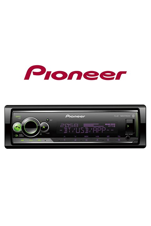 Pioneer Mvh-S520bt Bluetoothlu 3 Amfi çıkışlı Üst Segment Oto Teyp usd-aux-fm Rgb Renk
