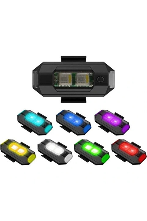 Point Mini Kablosuz Çakar Lamba Kablosuz 7 Renk Çakarlı Lamba LED Araba Motosiklet Bisiklet Drone