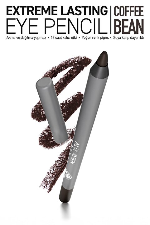 Alix Avien Uzun Süre Kalıcı Suya Dayanıklı Akma, Dağılma Yapmayan Kahverengi Göz Kalemi - Extreme Coffee Bean