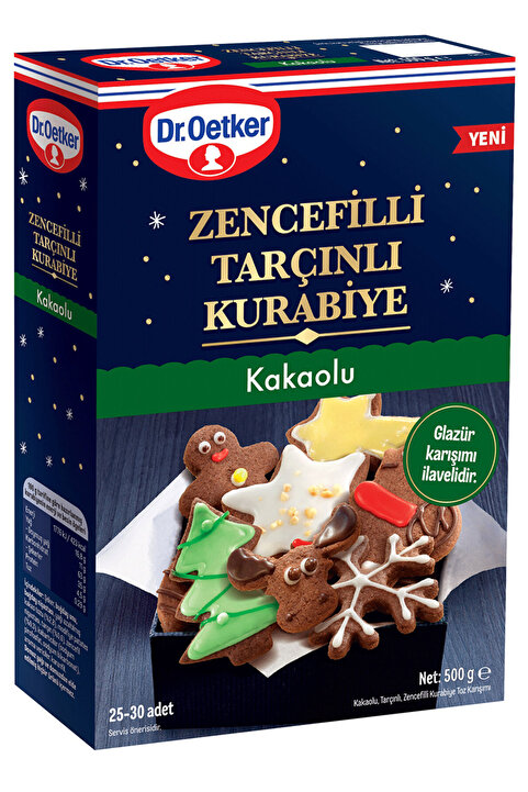Dr. Oetker Dr.Oetker Zencefilli Tarçınlı Kakaolu Kurabiye Un Glazür Karışımı 500 g