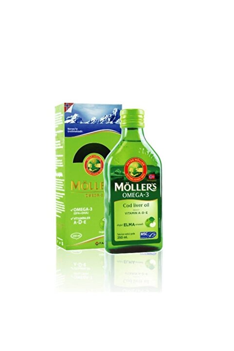 Mollers Mollers Omega 3 Doğal Elma Aromalı Balık Yağı 250 ml