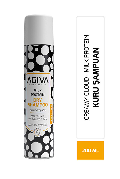 agiva care& beauty Milk Protein Süt ve Vanilya Kokulu Hacimlendirici Kuru Şampuan 200 ml