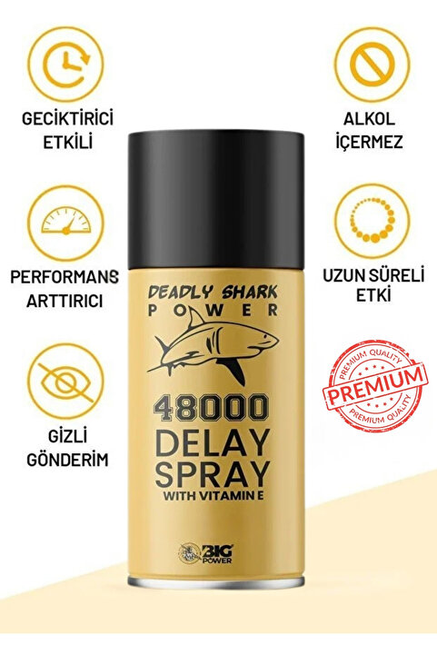 BİG POWER Erkekler İçin Geliştirilmiş Géciktirici Sprey Ekstra Etkili Premıum A-kalite 75-80 Kullanımlık (Yardımcı Ürün)