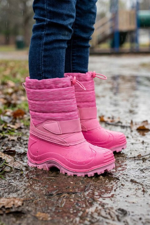 Gezer Kışlık Kız Çocuk İçi Sıcak Astarlı Kar Bot Çizme