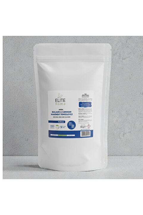 The Elite Home Doğal ve Vegan Sertifikalı Çamaşır ve Bulaşık Makinesi Temizleyici 500 gr