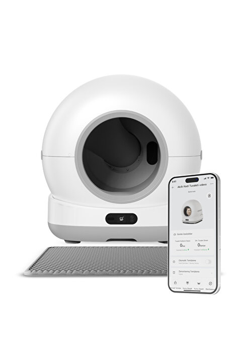 Xenon Smart Otomatik Kedi Tuvaleti | 72L, 7L Atık Hazneli, UV, Wifi, Mobil Kontrol, Akıllı Kedi Tuvaleti (X8624)