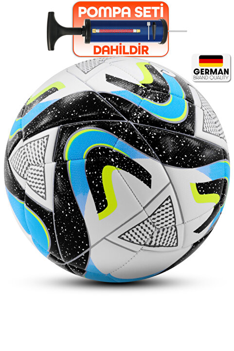 Telvesse Orijinal Futbol Topu Wind Şişirme Pompalı Sert Zemin Halı Saha Futbol Topu Kırmızı Hibrit No:5.