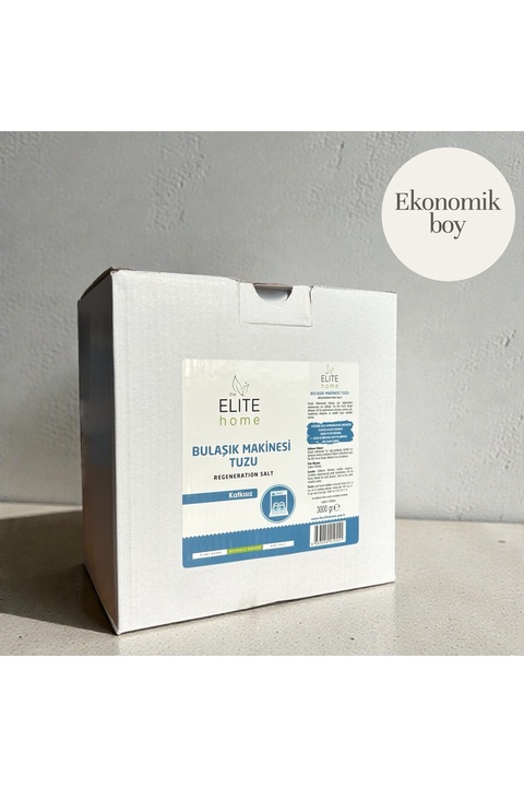 The Elite Home Bulaşık Makinesi Tuzu 3 Kg Doğal Saf Tuz - Kireç Önleme - Makina Koruma