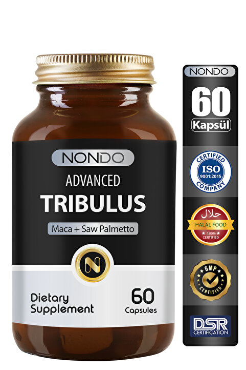 Nondo Tribulus 60 Kapsül Demir Dikeni Maca Saw Palmetto Kore Ginsengi Ginko Biloba