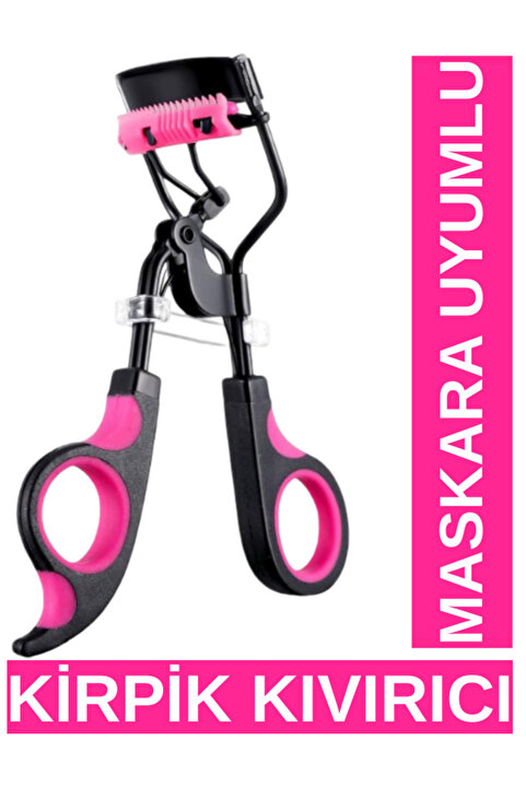 SheMask Kirpik Kıvırıcı & Kirpik Makası Pro Eyelash Curler Makyaj Maskara Rimel Eyeliner Uyumlu Kirpik Kıvırıcı Doğal Görün