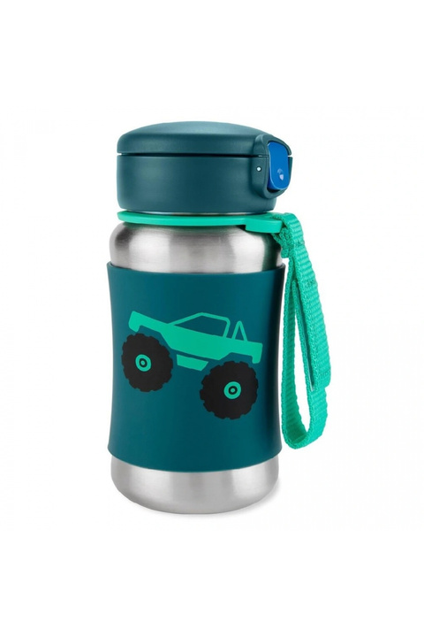 Skip Hop Zoo Pipetli Paslanmaz Çelik Suluk 350 ml Kamyon