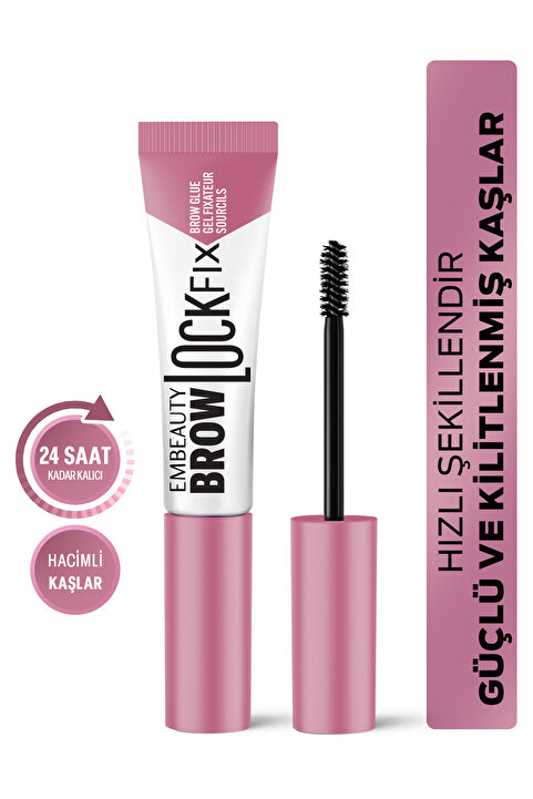 Embeauty Brow Lock Fıx Laminasyon Etkili Kaş Sabitleyici Maskara (Şeffaf Biotin & B5 İçerikli)