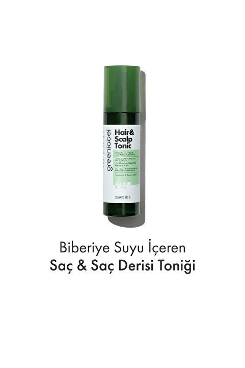 Greenlabel Biberiye Suyu Dökülme Karşıtı Ve Hızlı Saç Uzatma Etkili Doğal Saç toniği 200 ml