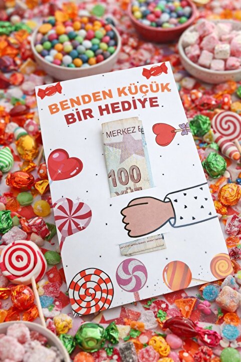Emtory Home 10 Adet Harçlık Kartı - Lolipop Kartı - Bayram Hediyesi - Ramazan Bayramı - Kurban Bayramı
