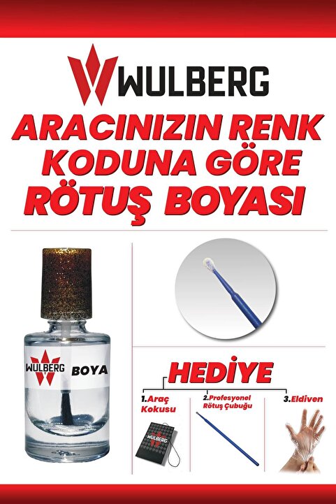 Wulberg Oto Boya Koduna Göre Rötuş Boyası - 10 ml