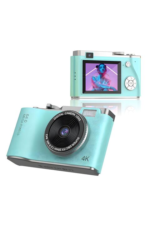 idragon LK-003 Mini Dijital Çocuk Fotoğraf Makinası Çift Lens Retro Tasarım ve Hd Video Kayıt