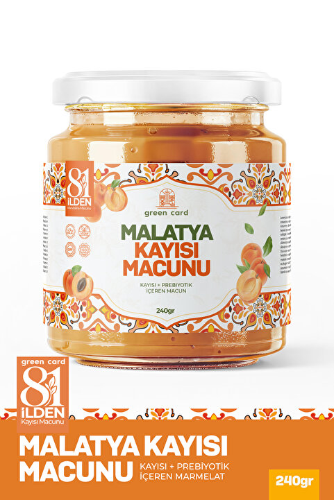 green card 81 İlden Malatya Kayısı Macunu
