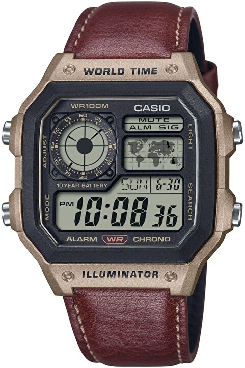 Casio AE-1200WHL-5AVDF Erkek Kol Saati ( 2 Yıl Türkiye Tek Distribütörü Ersa Saat Garantilidir)