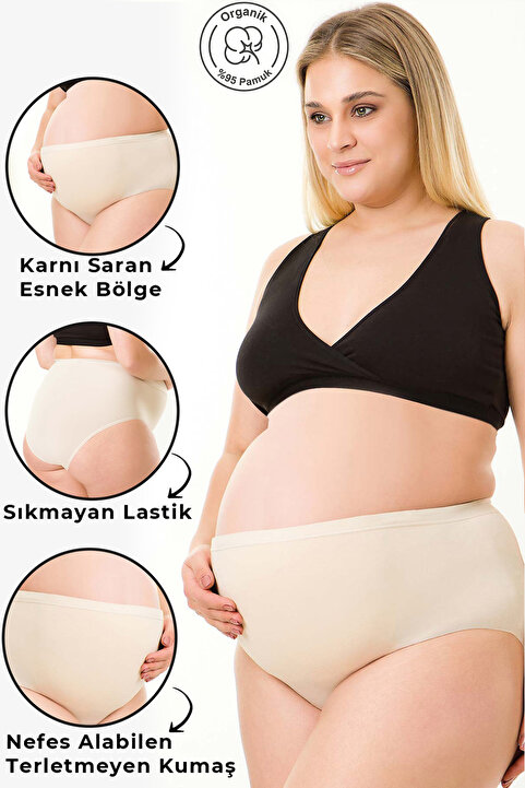 par lingerie pl Hamile Külot Modal Ten