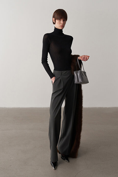 Mathilda Store Antrasit Private Edition Cross Palazzo Pantolon