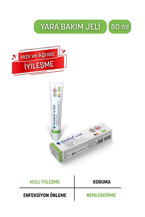 actolind W Gel 50 ml - Yara Iyileştirme Jeli